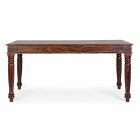 Classic Style Dining Table in Solid Acacia Wood Homemotion - Pitta Viadurini