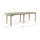 Round Dining Table Extendable to 272 cm in Homemotion Wood - Guglio Viadurini