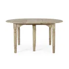 Round Dining Table Extendable to 272 cm in Homemotion Wood - Guglio Viadurini