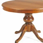 Classic round dining table in solid olive wood Viadurini