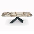 Fixed Living Room Table with Ceramic Top Made in Italy - Ferie