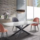 Living Room Table in MDF Calacatta Marble Effect - Chlorine Viadurini