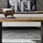 Modern Living Area Table in Solid Wood Made in Italy - Catrin Viadurini