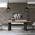 Modern Living Area Table in Solid Wood Made in Italy - Catrin