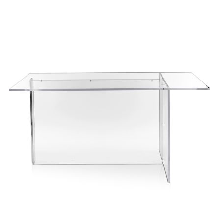 Selenia Transparent Plexiglass Table with Minimal Design Made in Italy Viadurini
