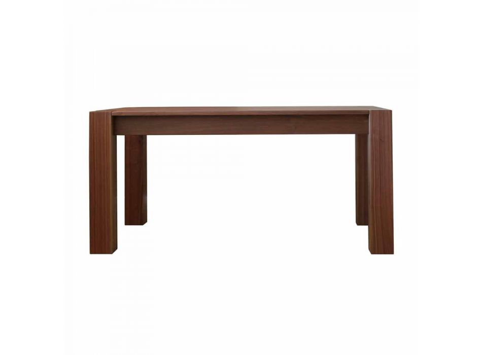 Extendable design table up to 260cm in Jacob oak Viadurini