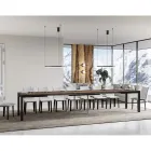 Design Table with Wooden Top Extendable up to 440 cm Made in Italy - Foxy Viadurini