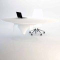 Design table with cristal base made in Italy, Teggiano