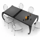 Modern design dining table produced in Italy, Milzano Viadurini
