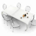 Modern design dining table made in Italy, Milzano