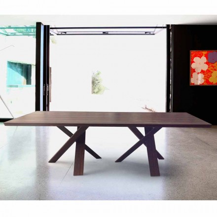 Modern design table in 240x120cm wood made in Italy Tree Viadurini