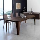 Modern wooden design table handmade in Italy Wood Viadurini
