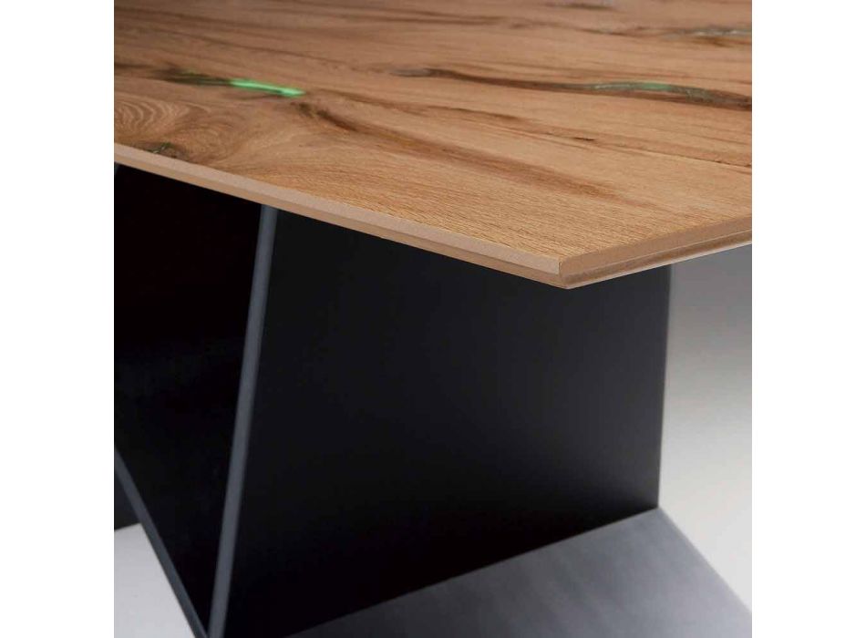 Modern design table in plywood made in Italy Amaro Viadurini