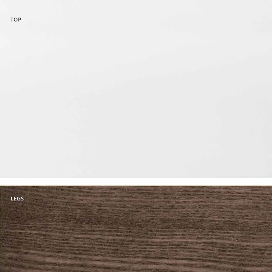 Extendable table made of glass and solid wood made in Italy, Dimitri Viadurini