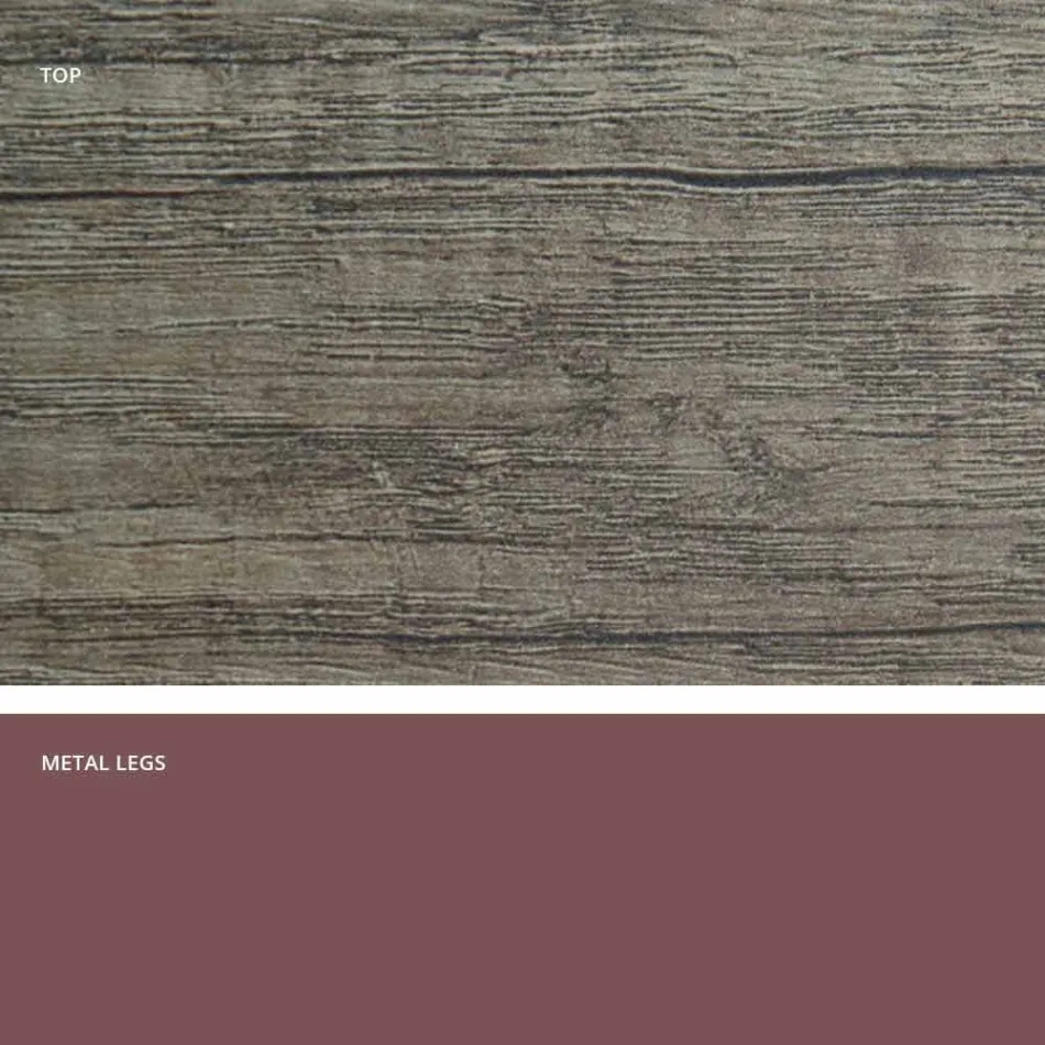 Modern extensible table made of made in Italy melamine wood, Wilmer Viadurini