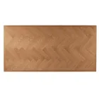 Fixed Table 180x90 cm in Oak and Iron Base - Lega Viadurini