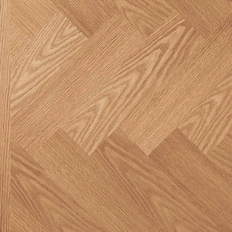 Fixed Table 180x90 cm in Oak and Iron Base - Lega Viadurini