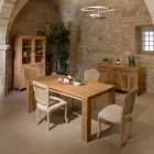 190x100 cm Fixed Living Room Table Made of Solid Teak Wood - Flemish Viadurini