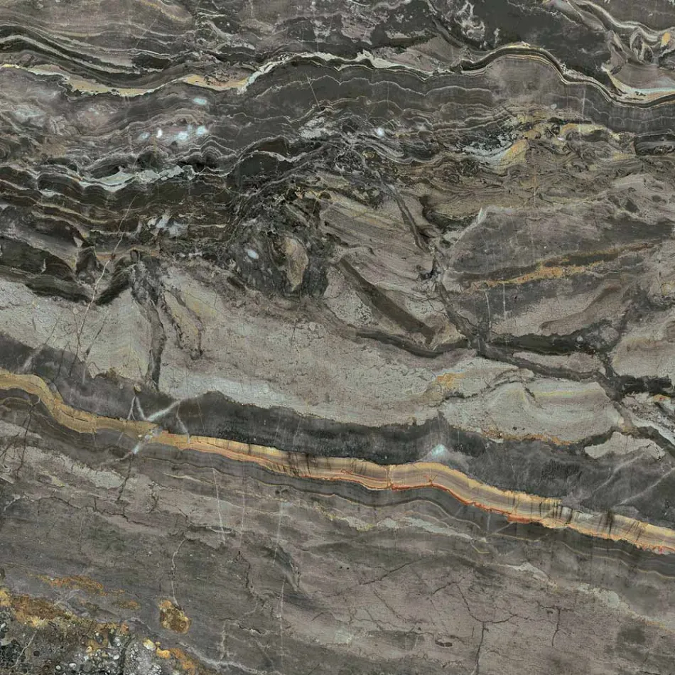 Fixed Barrel-Shaped Table with Canaletto Walnut Ash Base Made in Italy - North Viadurini