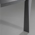 Fixed Table with Bevelled Blockboard Top Made in Italy - Tratto Viadurini