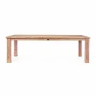 Fixed Garden Table in Wood for 8 People Homemotion - Hunter Viadurini