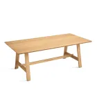 Fixed Eight-Seater Table with MDF Finish in Two Colors - Talia Viadurini