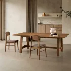 Fixed Eight-Seater Table with MDF Finish in Two Colors - Talia Viadurini