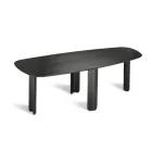 Fixed Table in Three Colors with a Wood-Effect Finish and Two Sizes - Musa Viadurini
