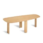 Fixed Table in Three Colors with a Wood-Effect Finish and Two Sizes - Musa Viadurini