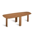 Fixed Table in Three Colors with a Wood-Effect Finish and Two Sizes - Musa Viadurini