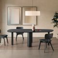 Fixed Table in Three Colors with a Wood-Effect Finish and Two Sizes - Musa