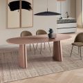 Fixed Table for Ten People with Glass Top and MDF Base - Venia