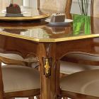 Extendable Wooden Table 280 cm Classic Style Made in Italy - Majesty Viadurini