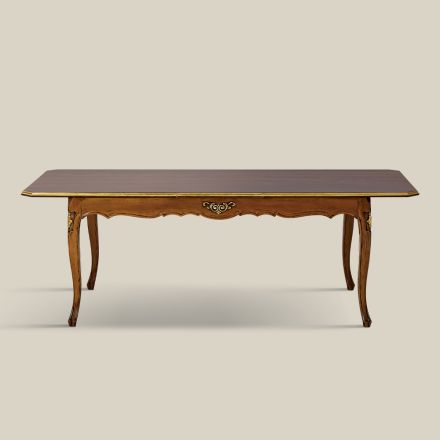 Extendable Wooden Table 280 cm Classic Style Made in Italy - Majesty Viadurini