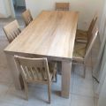 Classic Design Solid Ash Wood Table Made in Italy - Nicea