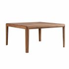 Grilli York square modern solid wood table made in Italy Viadurini