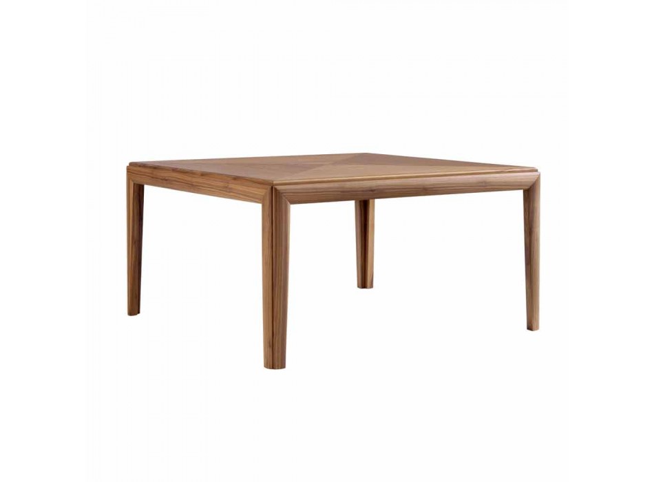 Grilli York square modern solid wood table made in Italy Viadurini