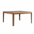 Grilli York square modern design solid wood table made in Italy