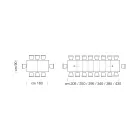 Extendable Melamine Wooden Table up to 470 cm Made in Italy – Gordito Viadurini