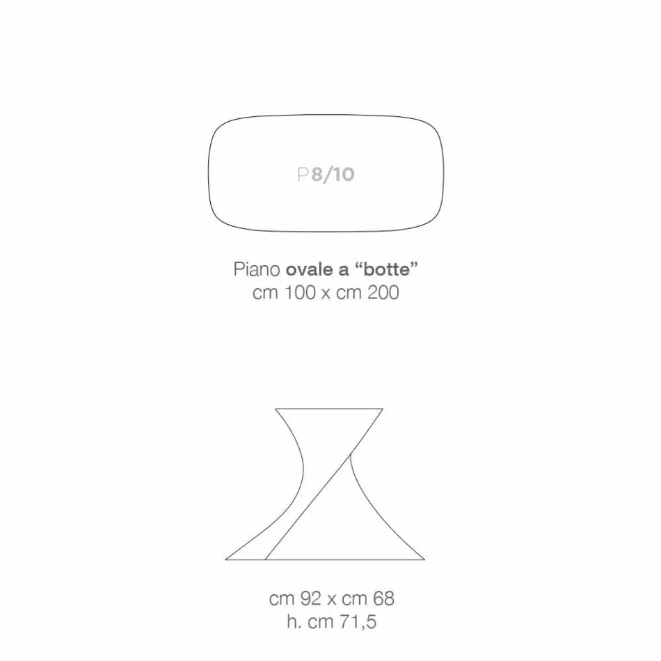 Tempered glass table of modern design produced in Italy, Clark Viadurini