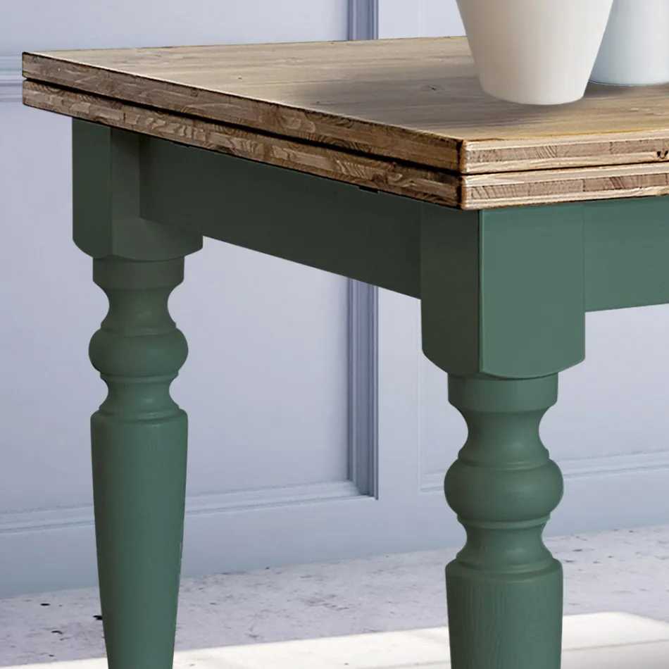 Extendable Living Table in Nordic Fir Made in Italy - Benidorm Viadurini