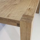 Extendable Living Table in Knotted Oak Plated Made in Italy - Durin Viadurini