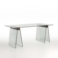 Modern Design Living Room Table with Glass Top and Glass Base – Lausanne