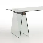 Modern Design Living Room Table with Glass Top and Glass Base – Lausanne Viadurini