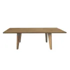 Living Table in Massellato Oak Available in Various Edges Made in Italy - Treebeard Viadurini