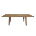 Living Table in Faux Solid Oak Available in Various Edges Made in Italy - Treebeard