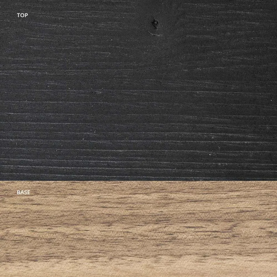 Living Table Entirely Made in Oak Made in Italy - Geolier Viadurini