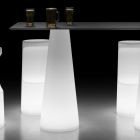 Modern Outdoor Light Table with LED Light Base Made in Italy - Forlina Viadurini