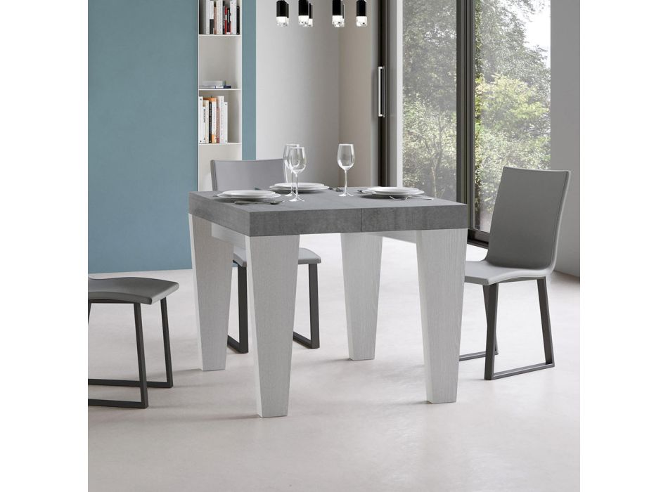 Modern Extendable Table to 246 cm in Made in Italy Wood - Mountain Viadurini