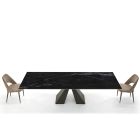 Modern Extendable Table up to 278 cm in Made in Italy Ceramic - Dalmatian Viadurini